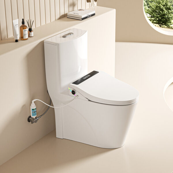 3 Smart Toilet Seat with Auto Lid, Instant Warm Wash, Heated Seat & Foam Shield