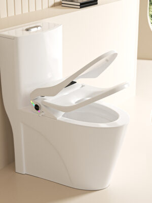Smart Toilet Seat with Auto Lid, Instant Warm Wash, Heated Seat & Foam Shield