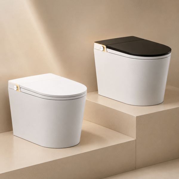Space-Saving Smart Toilet with Foam Splash Guard, Instant Warm Water & Odor Control3 Space-Saving Smart Toilet with Foam Splash Guard, Instant Warm Water & Odor Control