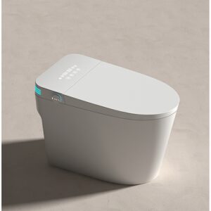 Healing Smart Toilet with Infrared Warm Light, Voice Control & Built-in Foam Shield